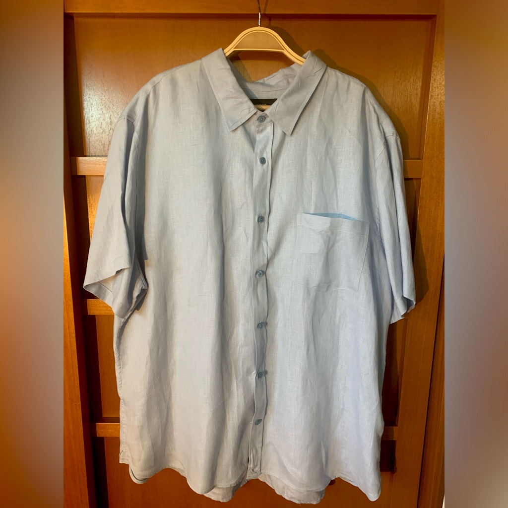 Vince Men’s Linen Short Sleeve Shirt